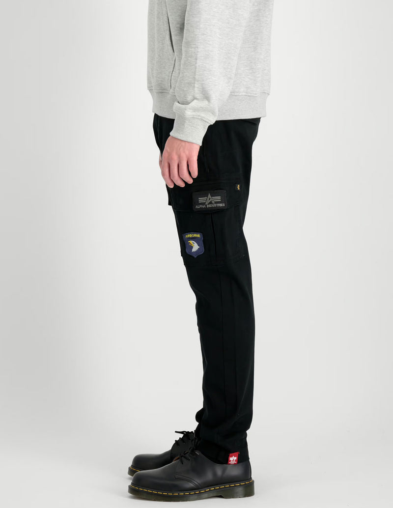 Pantalón Alpha Industries Petro Patch Negro Hombre