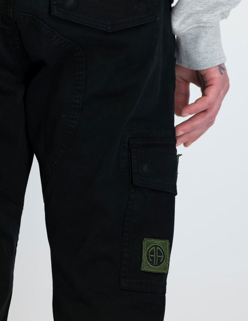 Pantalón Alpha Industries Petro Patch Negro Hombre