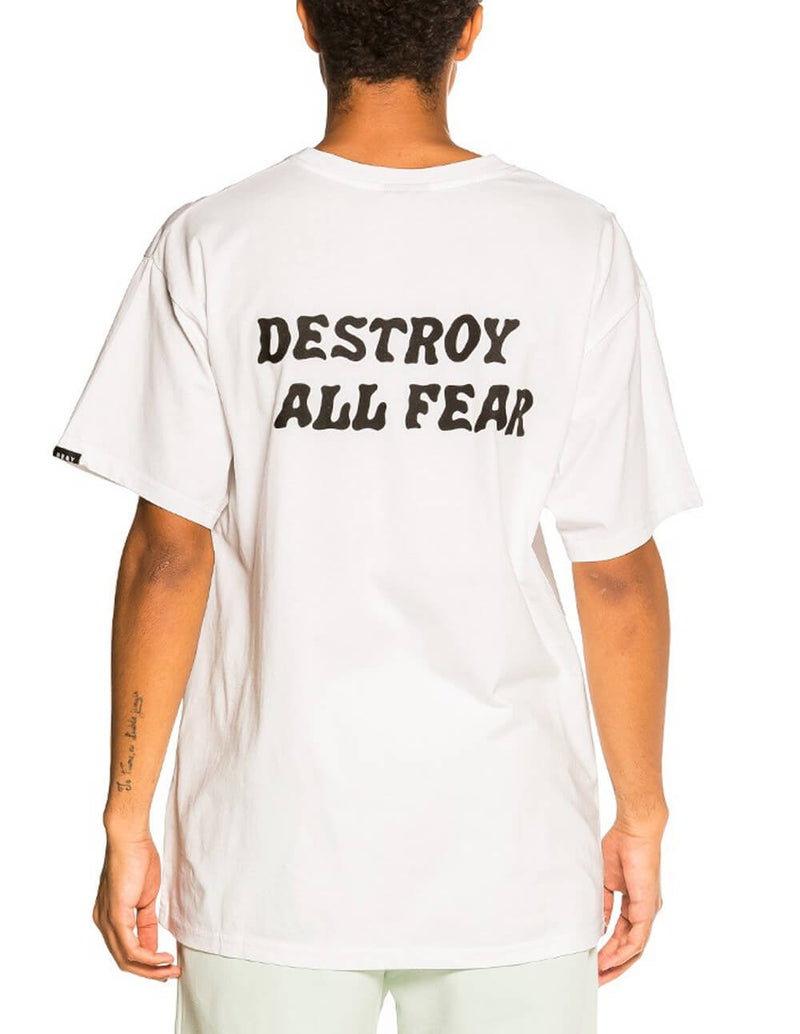Camiseta Grimey Destroy All Fear  Blanca Hombre