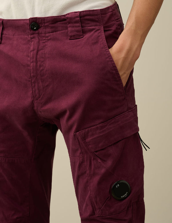 Pantalón C.P. Company Stretch Sateen Ergonomic Lens Morado Hombre