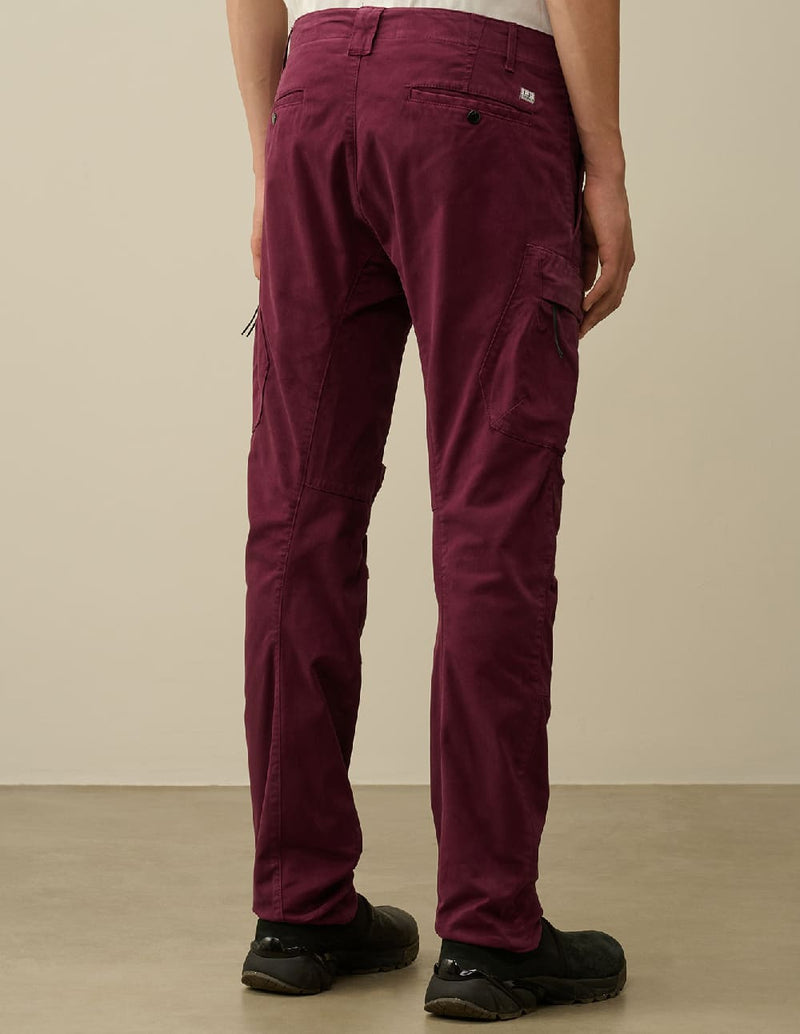 Pantalón C.P. Company Stretch Sateen Ergonomic Lens Morado Hombre