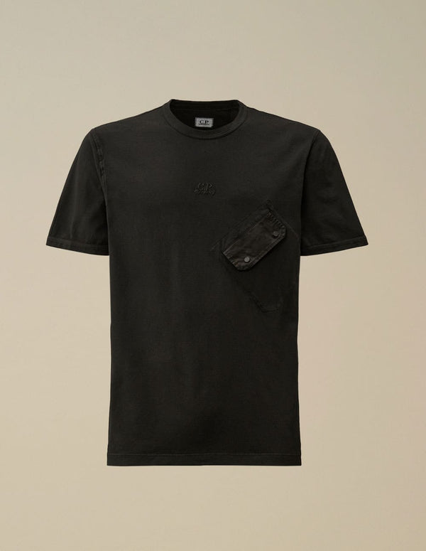 Camiseta C.P. Company con Logo Negra Hombre