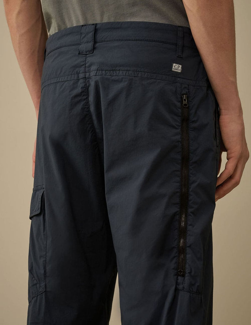 Pantalón C.P. Company 50 Fili Strech Zip Loose Azul Hombre