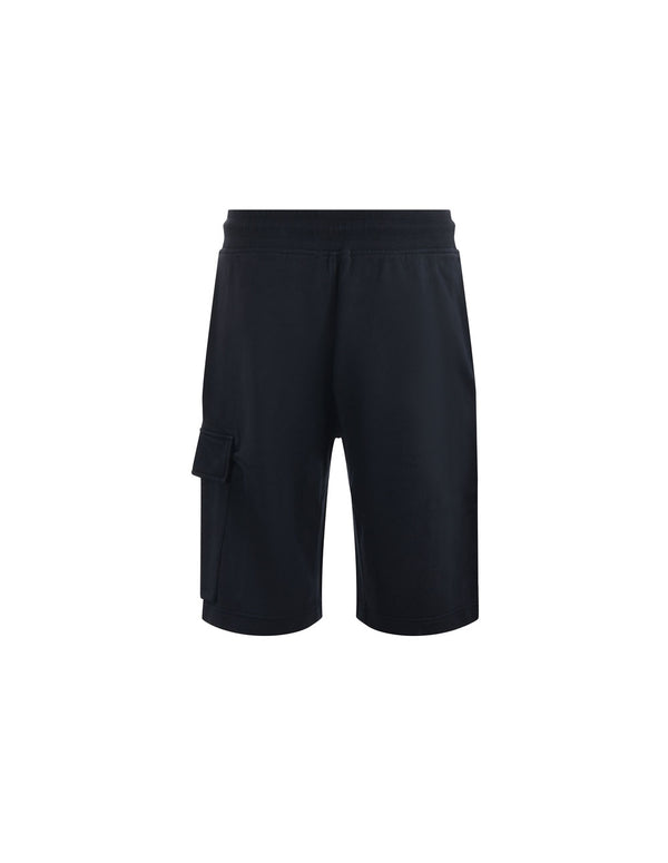 Pantalón Corto C.P. Company con Logo Negro Hombre