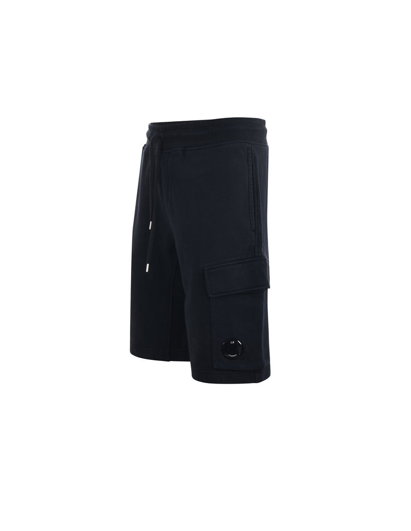 Pantalón Corto C.P. Company con Logo Negro Hombre