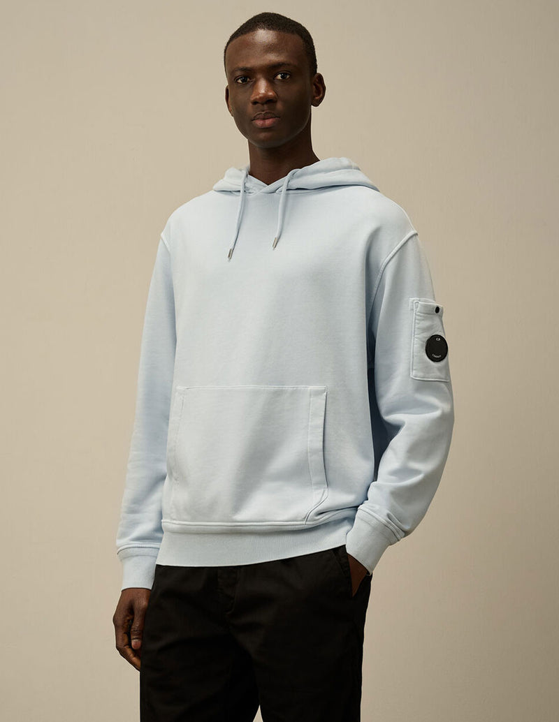 Sudadera con Capucha C.P. Company con Logo Azul Hombre