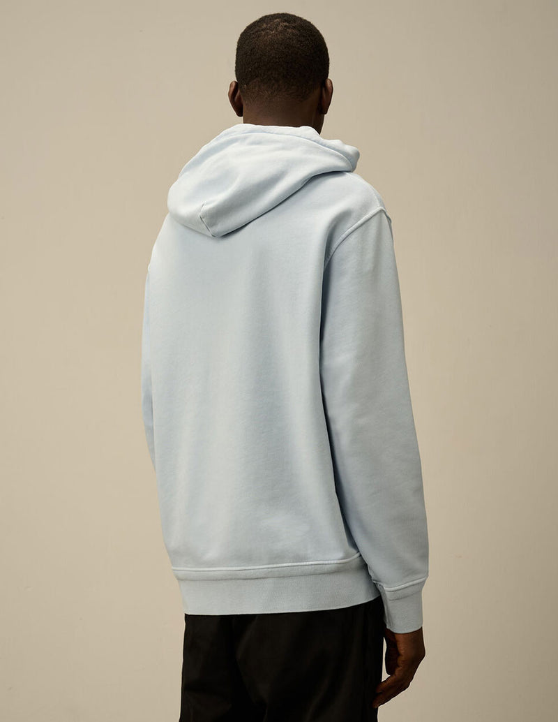 Sudadera con Capucha C.P. Company con Logo Azul Hombre