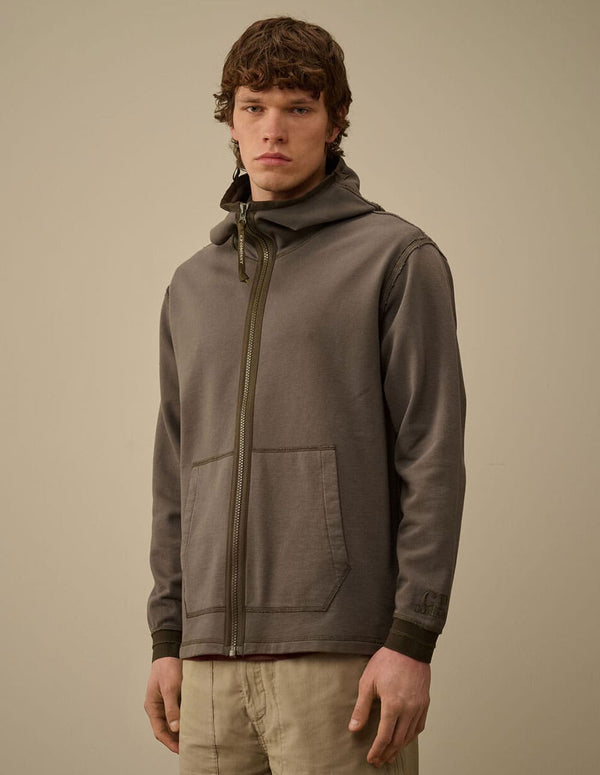 Chaqueta C.P. Company con Logo Marrón Hombre