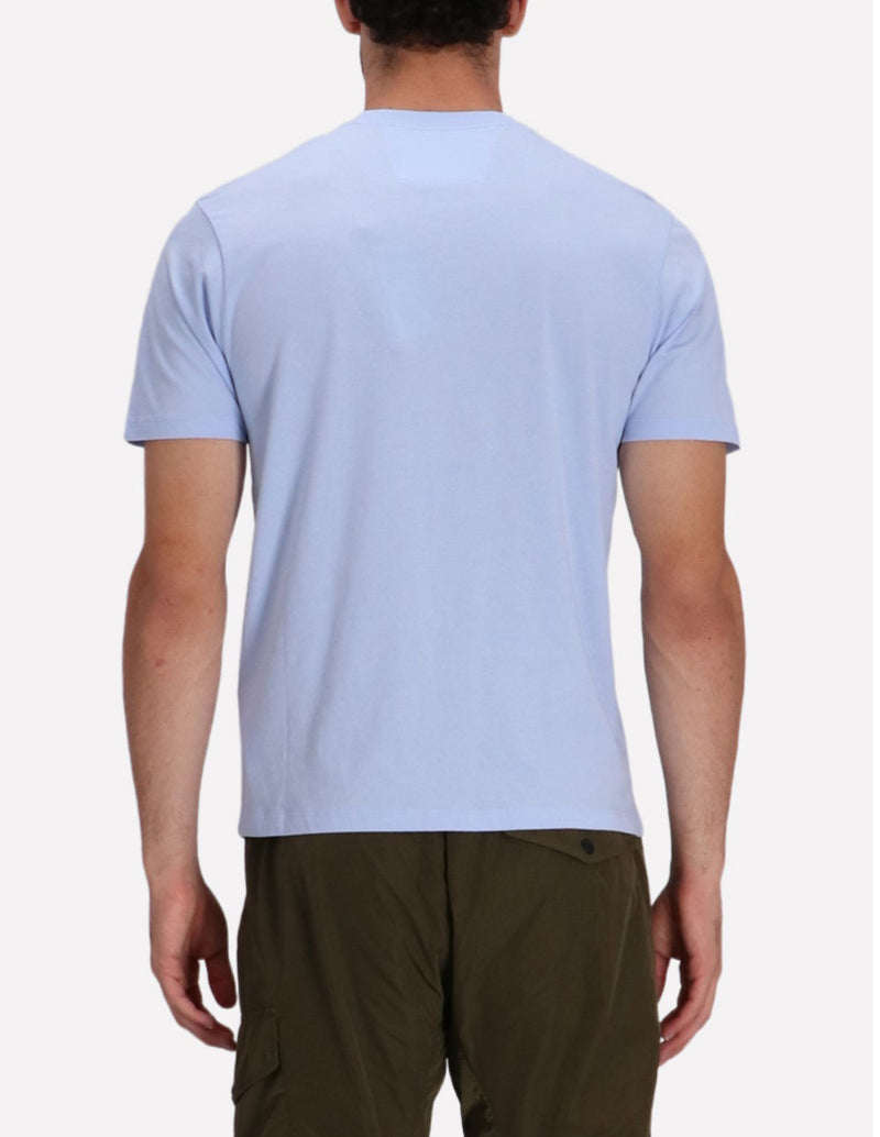 Camiseta C.P. Company Logo Patch Azul Hombre