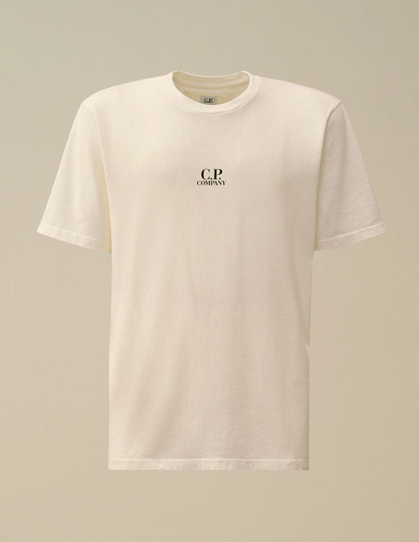 Camiseta C.P. Company Artwork Logo Beige Hombre