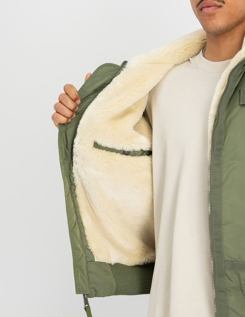 Chaqueta Bomber Alpha Industries B-15 TTTwo Tones Verde Hombre