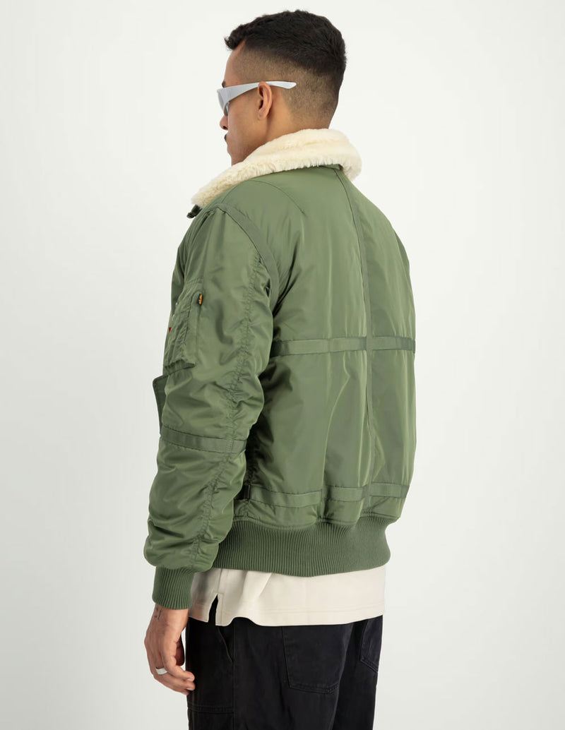 Chaqueta Bomber Alpha Industries B-15 TTTwo Tones Verde Hombre