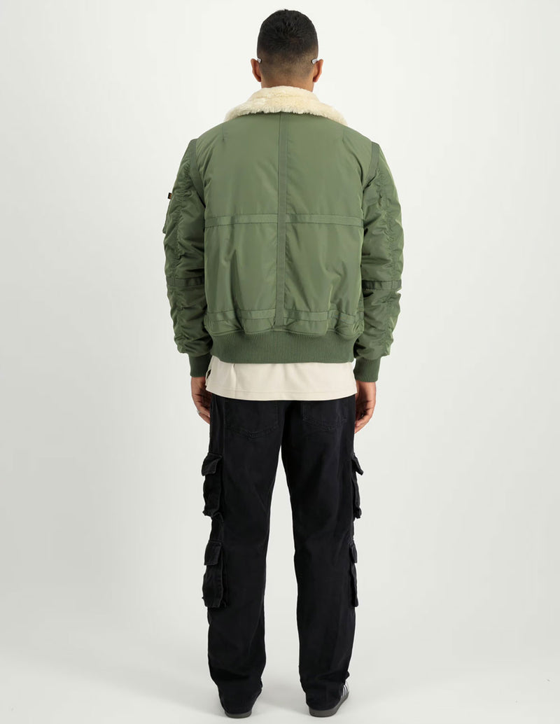 Chaqueta Bomber Alpha Industries B-15 TTTwo Tones Verde Hombre