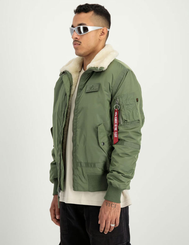 Chaqueta Bomber Alpha Industries B-15 TTTwo Tones Verde Hombre