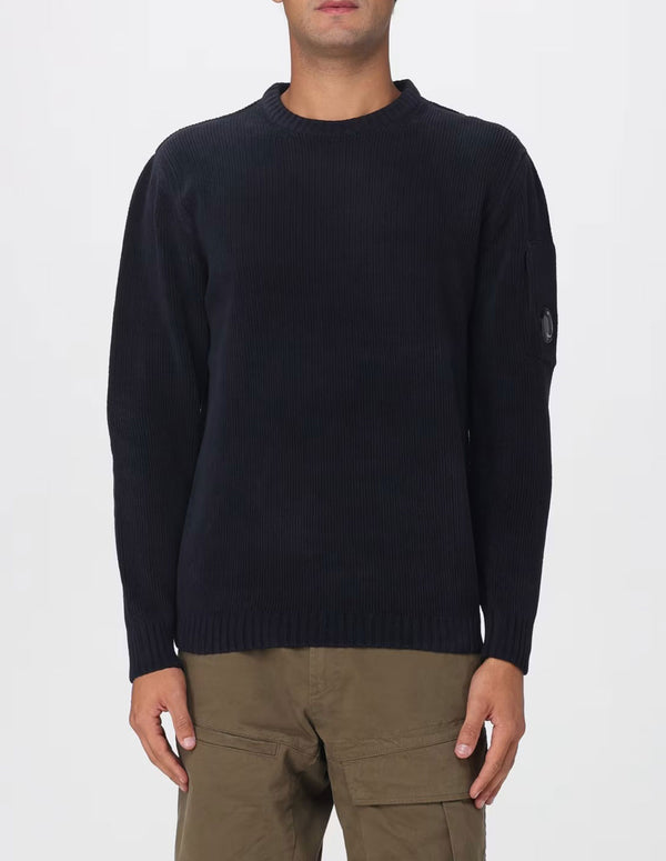 Jersey C.P. Company Cotton Chenille Azul Unisex