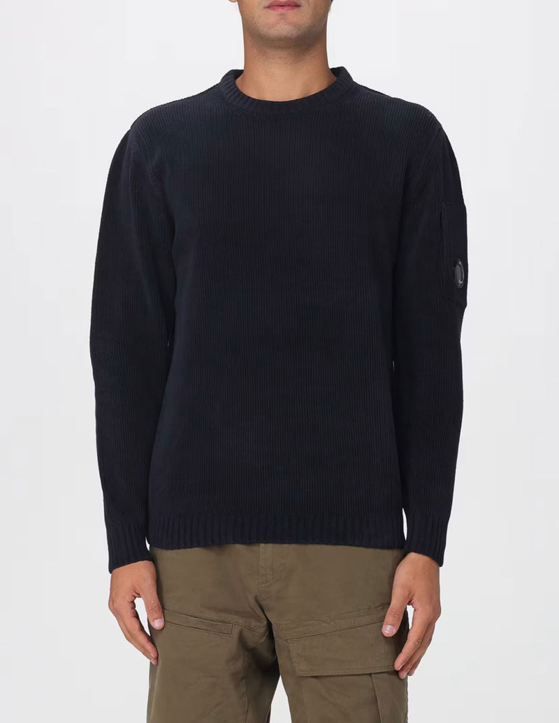 Jersey C.P. Company Cotton Chenille Azul Unisex