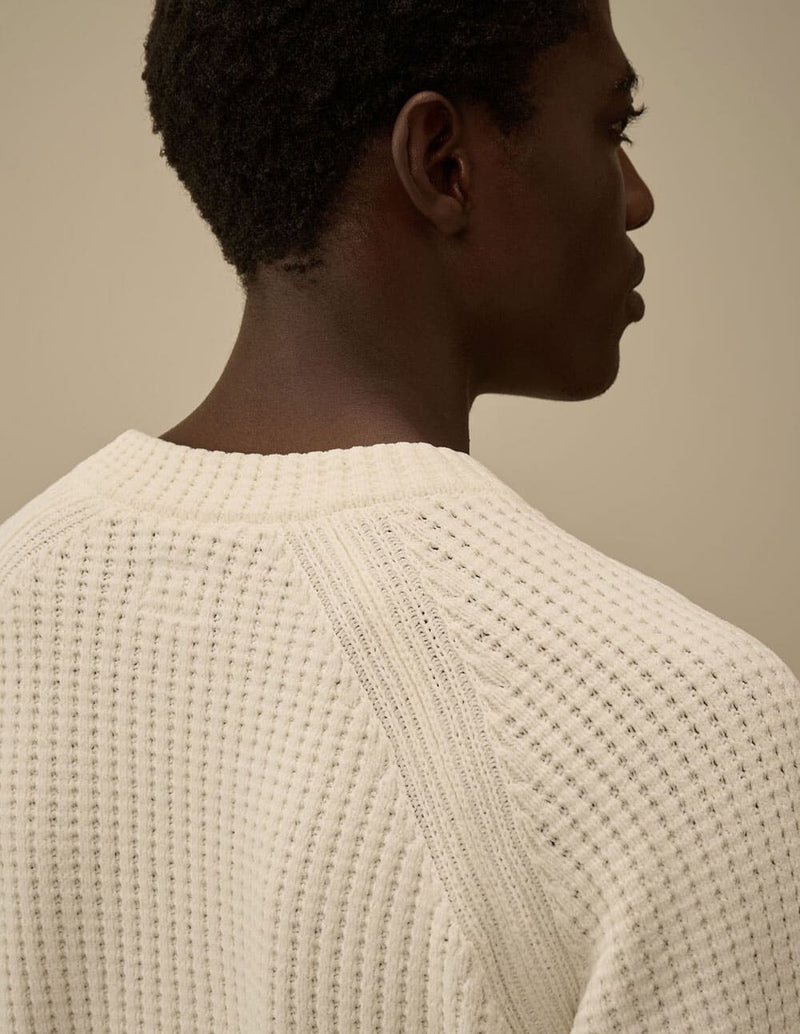 Jersey C.P. Company Cotton Chenille Lens Beige Hombre