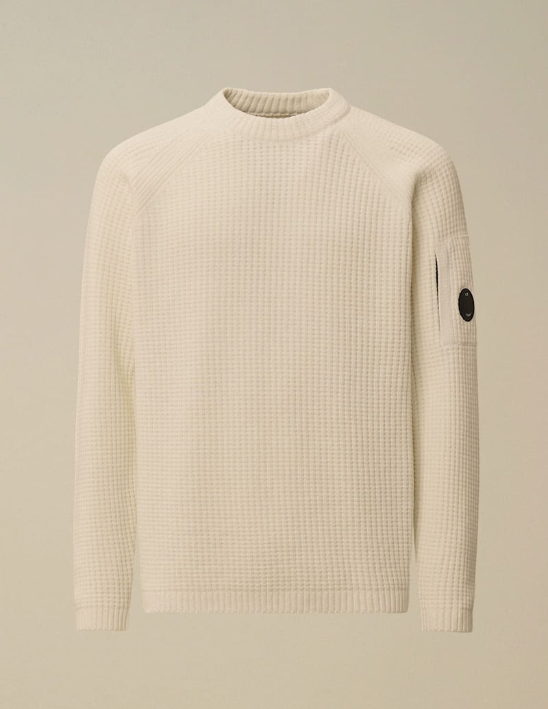 Jersey C.P. Company Cotton Chenille Lens Beige Hombre