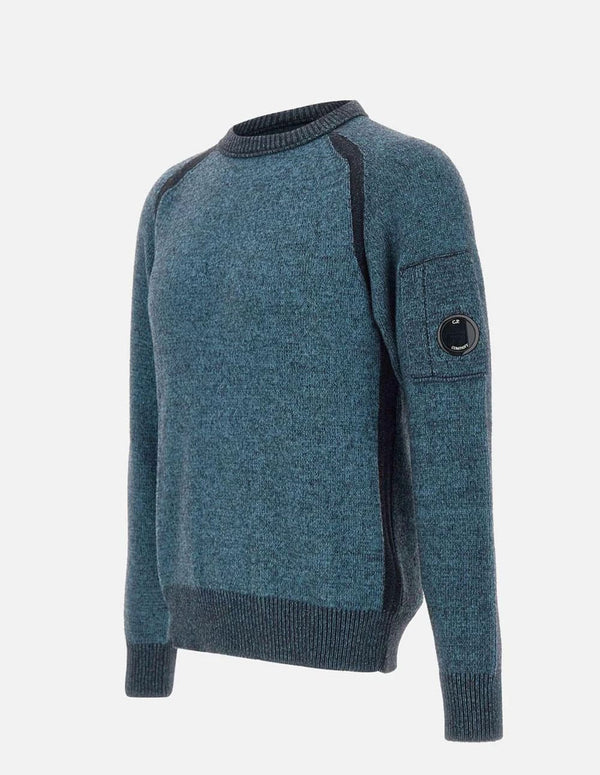 Jersey C.P. Company Fleece Knit Crewneck Azul Hombre