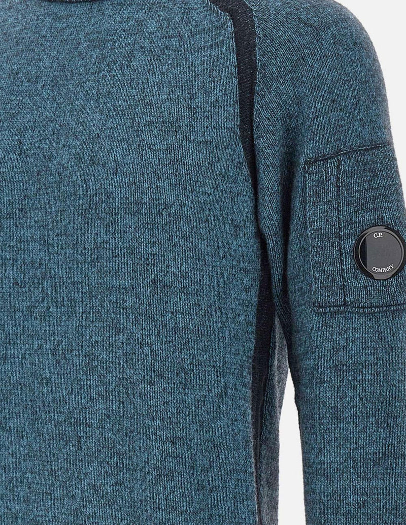 Jersey C.P. Company Fleece Knit Crewneck Azul Hombre