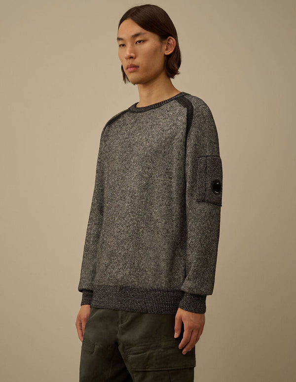 Jersey C.P. Company Fleece Knit Crewneck Gris Hombre
