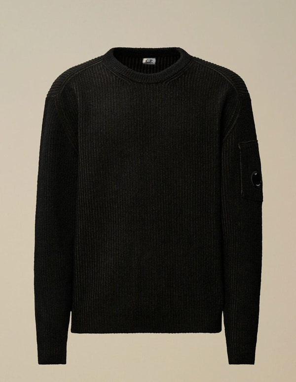 Jersey C.P. Company Fleece Knit Crewneck Lens Verde Hombre