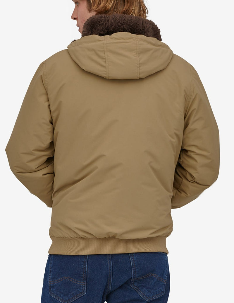 Patagonia Lined Isthmus Beige Men's Hooded Jacket