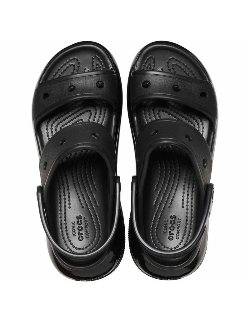 Crocs Mega Crush U Black Womens Sandals