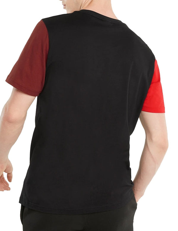 Camiseta Puma CLSX Negra y Roja Hombre