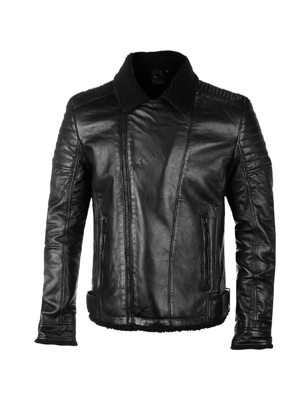 Chaqueta Gipsy de Cuero Mildorf Negra Hombre