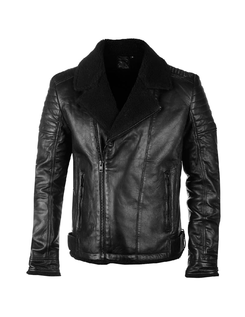 Chaqueta Gipsy de Cuero Mildorf Negra Hombre