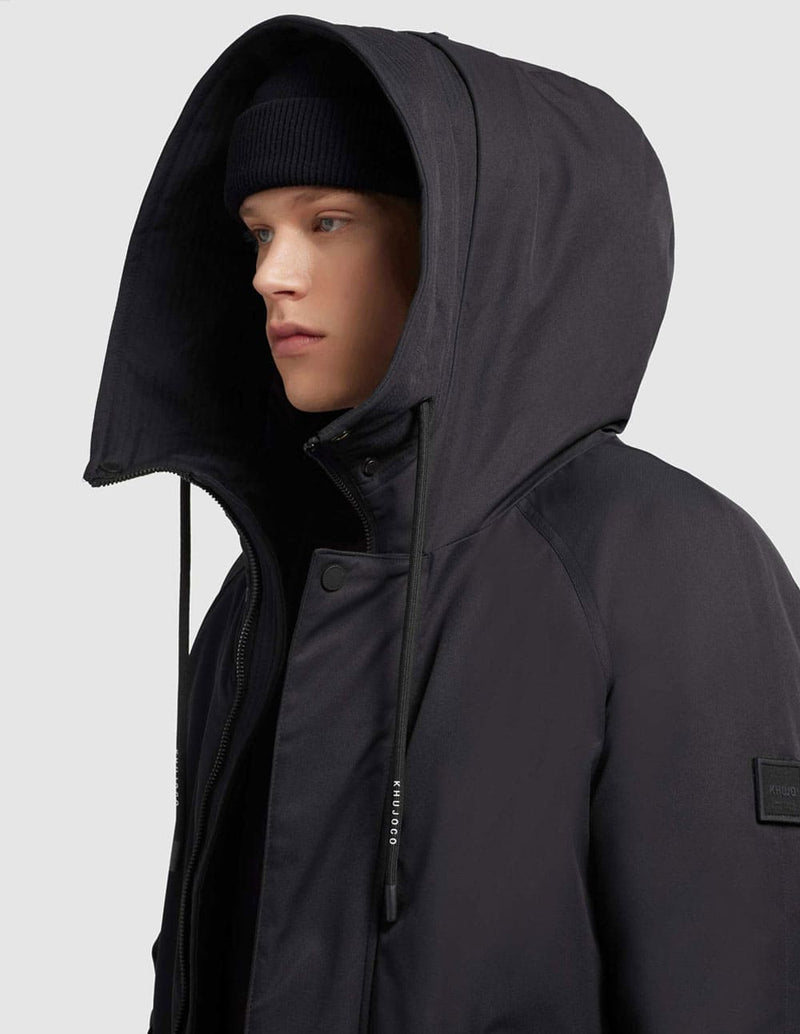 Parka Khujo Hant Negra Hombre