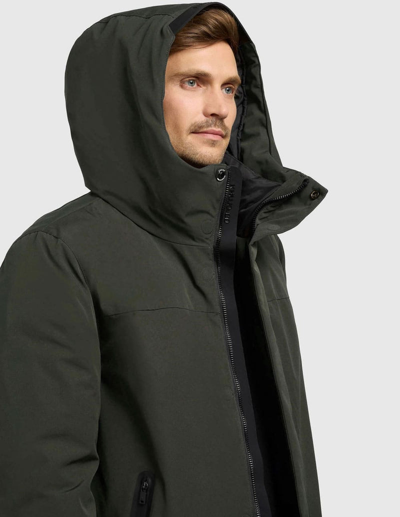 Parka Khujo Kann Acolchada Verde Hombre