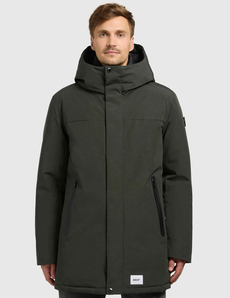 Parka Khujo Kann Acolchada Verde Hombre