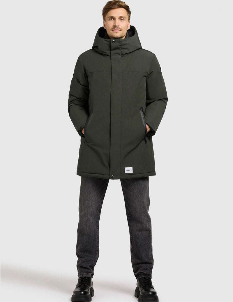 Parka Khujo Kann Acolchada Verde Hombre