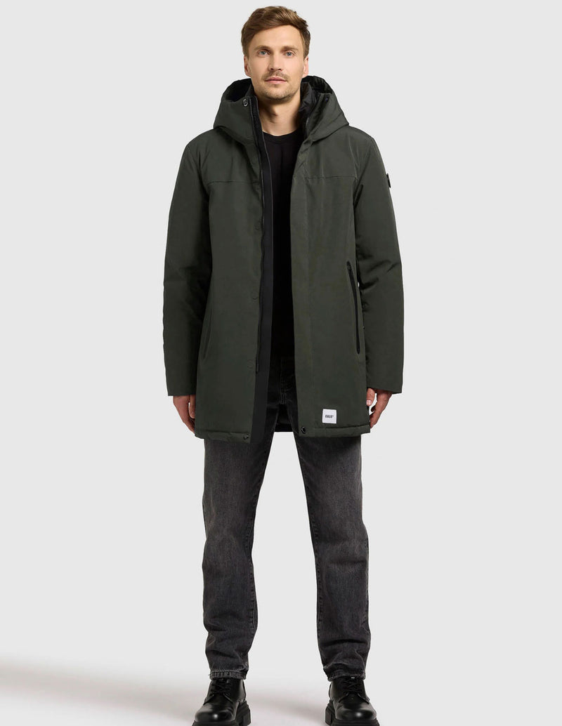 Parka Khujo Kann Acolchada Verde Hombre