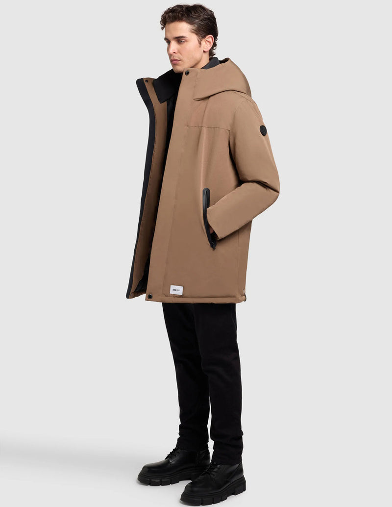 Parka Khujo Kann Acolchada Marrón Hombre