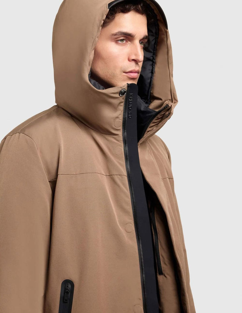 Parka Khujo Kann Acolchada Marrón Hombre