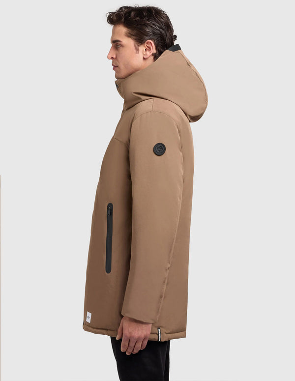 Parka Khujo Kann Acolchada Marrón Hombre