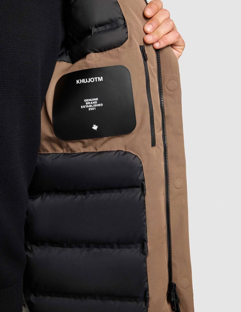 Parka Khujo Kann Acolchada Marrón Hombre