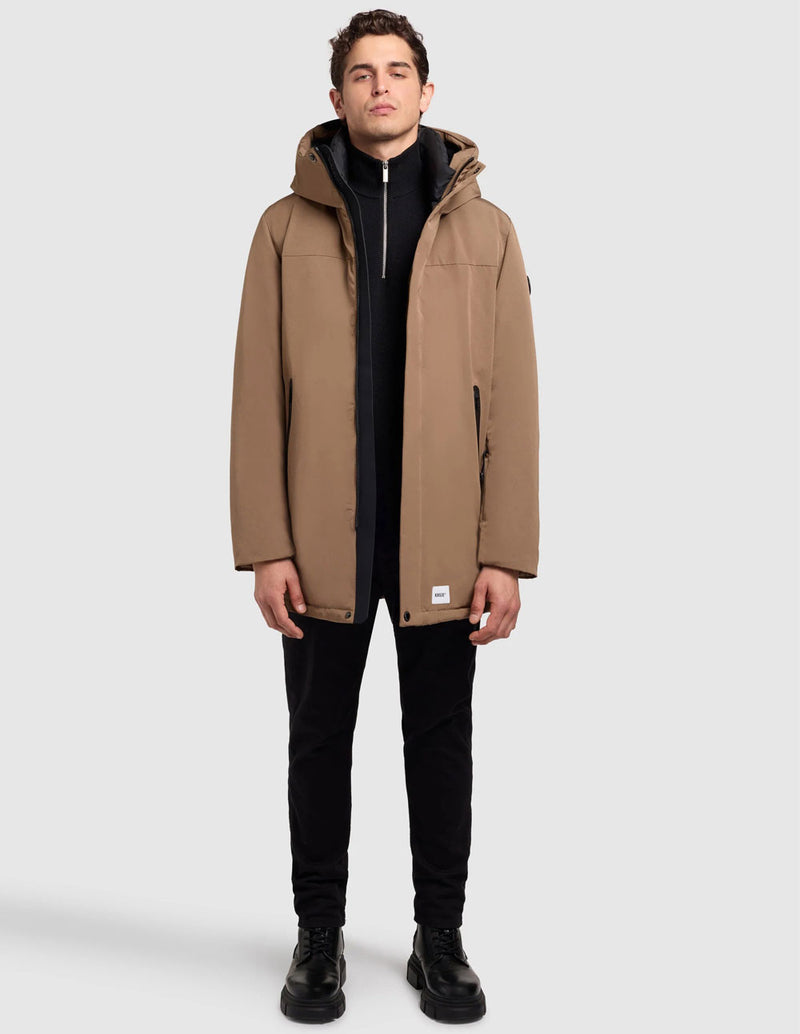 Parka Khujo Kann Acolchada Marrón Hombre