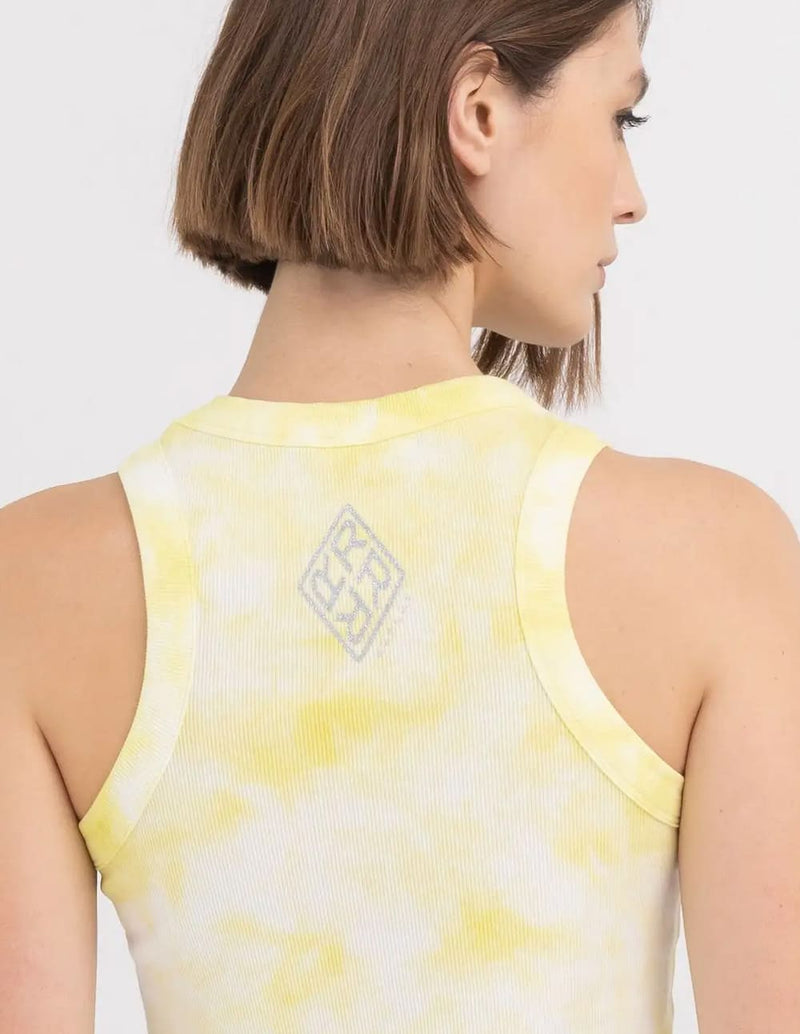 Top Replay Tie Dye Amarillo Mujer