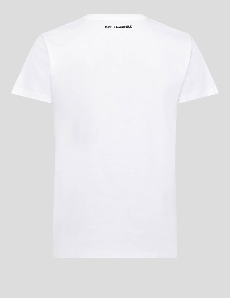 Camiseta Karl Lagerfeld Ikonik 2.0 Blanca Mujer