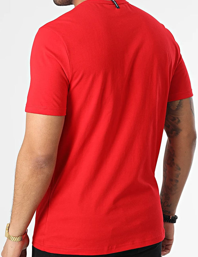Camiseta Le Coq Sportif con Logo Roja Hombre