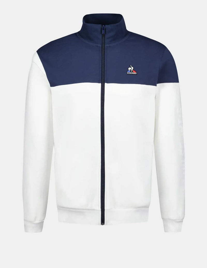 Sudadera Le Coq Sportif con Logo Azul Marino y Blanca Hombre