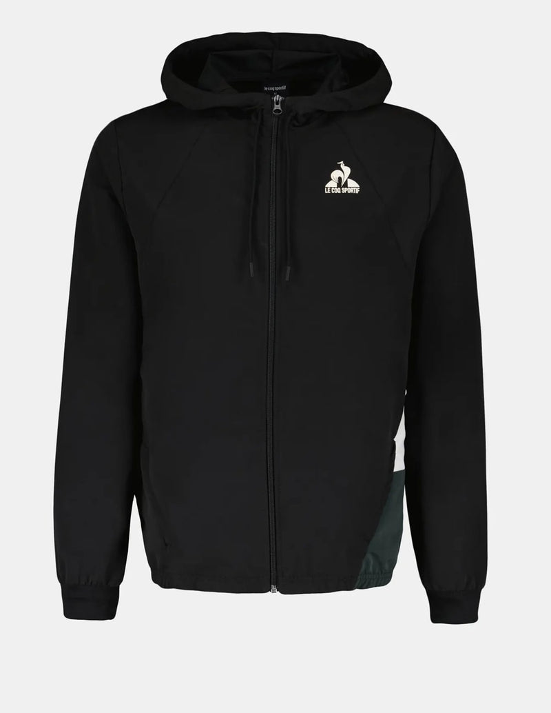 Sudadera con Capucha Le Coq Sportif con Cremallera Negra Hombre