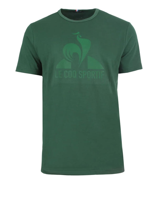 Camiseta Le Coq Spotif con Logo Verde Hombre