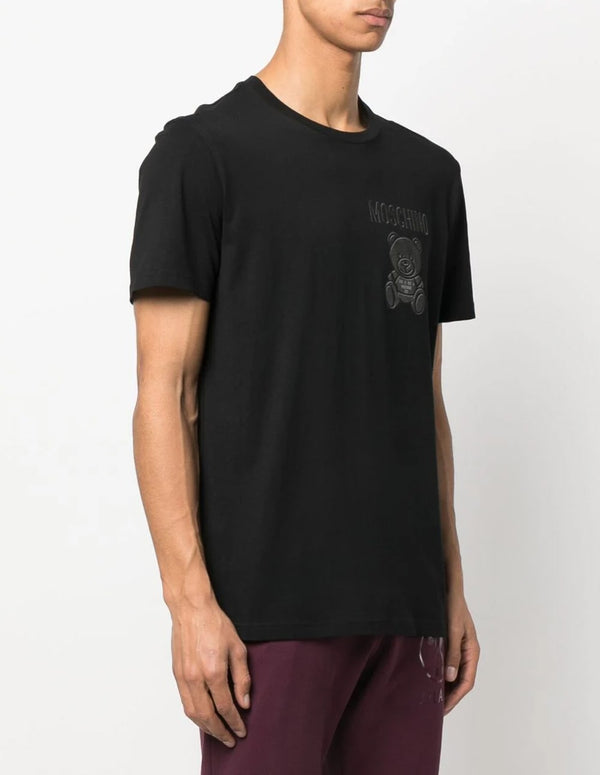 Camiseta Moschino Couture con Logo Estampado Negra Hombre