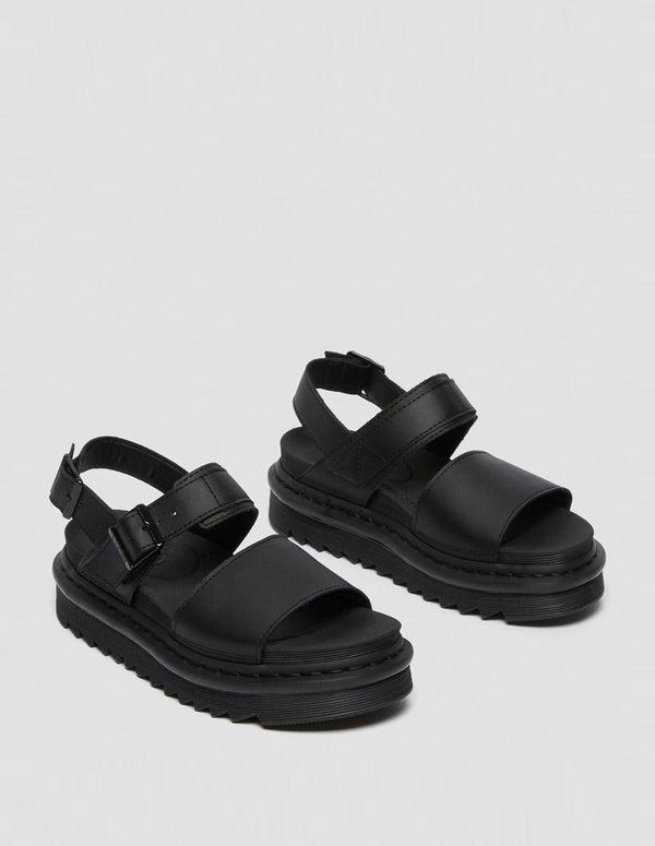 Dr. Martens Voss Leather Strap Sandals Negras Mujer