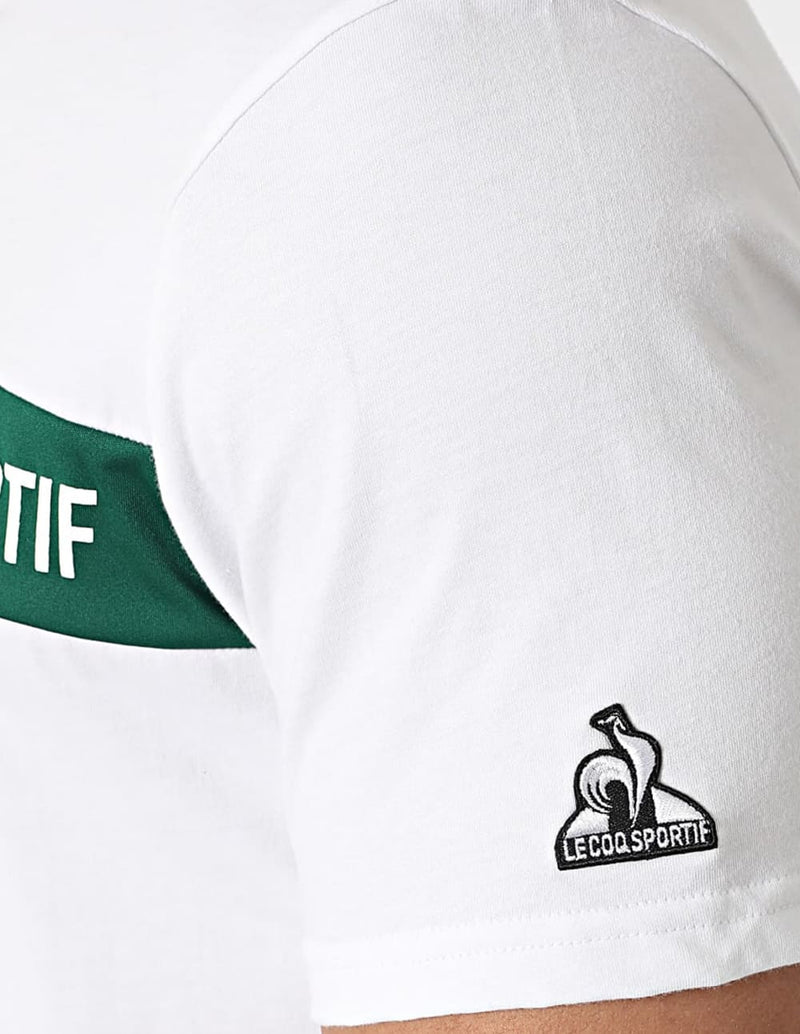 Camiseta Le Coq Sportif Saison con Logo Blanca Hombre